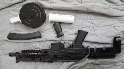 Airsoft magazine adapter series: From ARES PPSH drum mag To LCT PP19-01 VITYAZ.