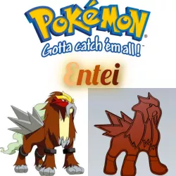 AMAZING POKEMON Entei COOKIE CUTTER STAMP CAKE DECORATING