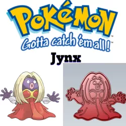 AMAZING POKEMON Jynx COOKIE CUTTER STAMP CAKE DECORATING
