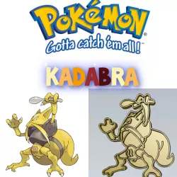 AMAZING POKEMON kadabra COOKIE CUTTER STAMP CAKE DECORATING
