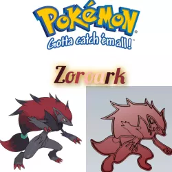 AMAZING POKEMON zoroark COOKIE CUTTER STAMP CAKE DECORATING