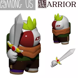 AMONG US - WARRIOR WITH SWORD