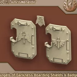 Angels of Darkness Boarding Shields & Badge