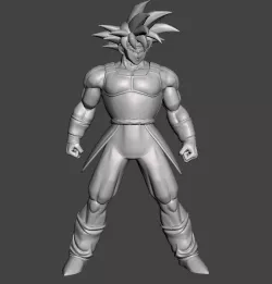 Bardock standing pose 3D Model
