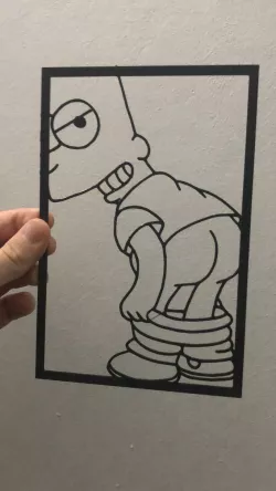 BART SIMPSONS WALL ART