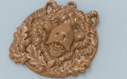 Bear head pendant medallion jewelry 3D print model