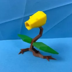 Bellsprout Low Poly Pokemon