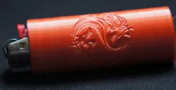 BIC lighter holder dragon