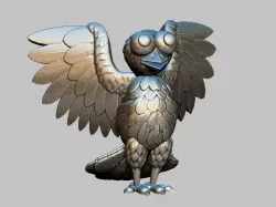 Bird, bird STL, OBJ file