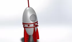 birdhouse space rocket