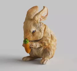 Bunny Rabbit Eating Carrot Version3- TOOLS ,GARDENING SERIES