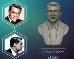 Cary Grant bust sculpture 3D print model