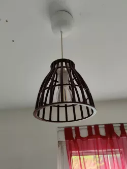Ceiling lamp on ikea base
