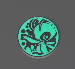 Celebi Pokemon Coin TCG