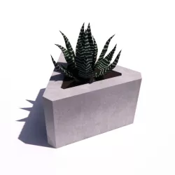 CEMENT POT MOLD - TRIANGULAR