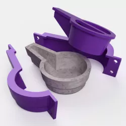 Cement Smoker Mold V1 - Pot Mold - Incense Burner