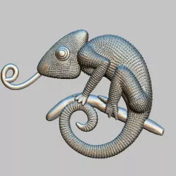 chameleon obj, stl
