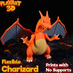 Charizard - Flexible Pokemon - Easy to Print - NO Supports