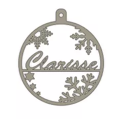 Christmas bauble 2D Clarisse