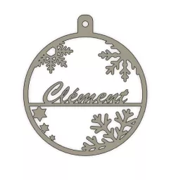 Christmas bauble 2D Clément