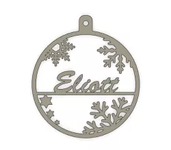Christmas bauble 2D Eliott