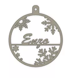 Christmas bauble 2D Enzo