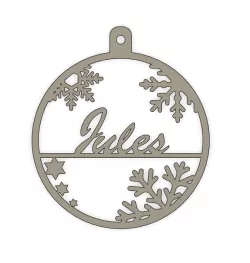Christmas bauble 2D Jules