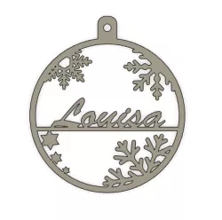 Christmas bauble 2D Louisa