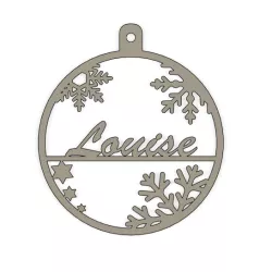 Christmas bauble 2D louise