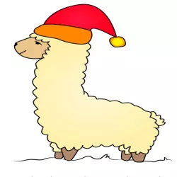 Christmas Llama Cookie Cutter