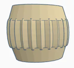 Circular planter pot