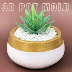 Concrete Modern Planter mold