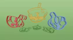 Cuphead videogame coockie cutter