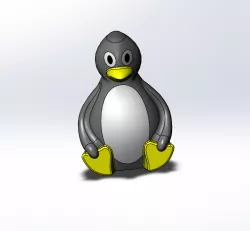 cute penguin 3D