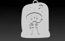 Cute Skeleton 2.0 Keychain
