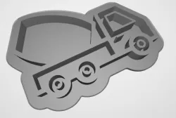 Cutting cement truck