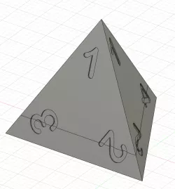 D4 Shaped Dice Box