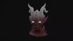 DEMON GIRL SMOKE WATERFALL BUST