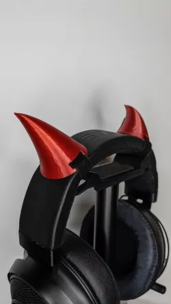 Demon Horns Cosplay Headset Headphone Accessories