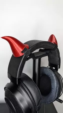 Devil Horns Cosplay Headset Headphone Accessories