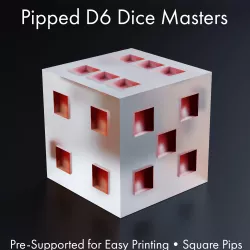 Dice Masters - Sharp-Edged Square Pipped D6 - Pre-Supported