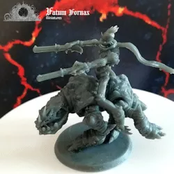 Dino cannibal chicken rider. Pre-supported