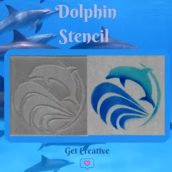 Dolphin Stencil