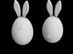 Egg bunny decoration