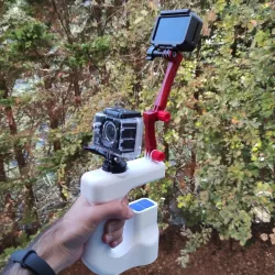 Ergonomic multi-tool GoPro Action Cam handle