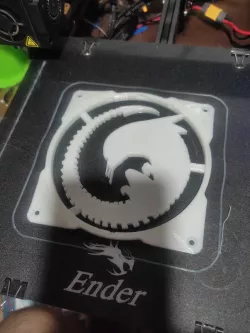 fan cover alien queen silhouette