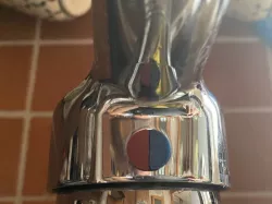 faucet fitting blind plug warm cold button
