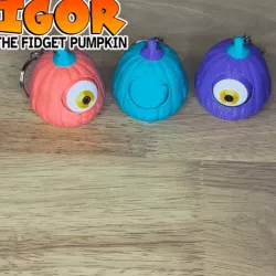 Fidget Pumpkin Keychain - Halloween
