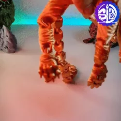 FLEXI EGYPTIAN CAT - 3MF - PRINT-IN-PLACE STL