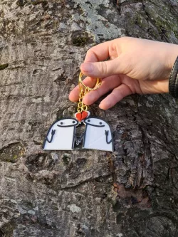 Flork keychain in love